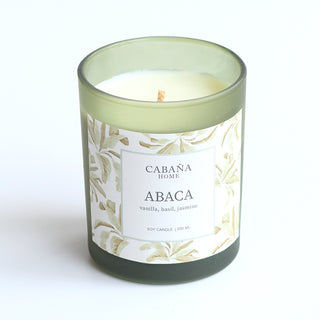 Abaca Soy Candle (Vanilla, Basil, Jasmine - 200ml)