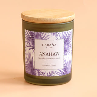Anahaw Soy Candle (Lavender, Geranium, Musk - 200ml)