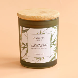 Kayawan Soy Candle (Orange Blossom, Musk, Aloe - 200ml)