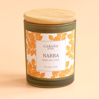 Narra Soy Candle (Orange, Ginger, Pine - 200ml)